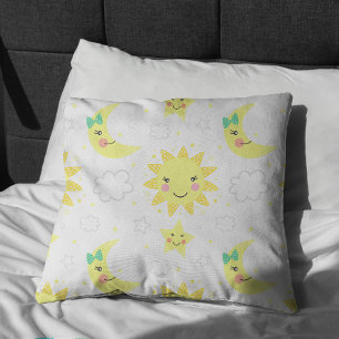 Cute Sun And Moon Cushion