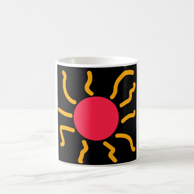 Cute sun coffee mug (Center)