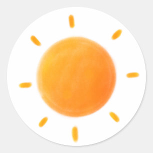 Cute sun drawing Sticker