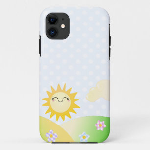 Cute sun kawaii cartoon iPhone 11 case