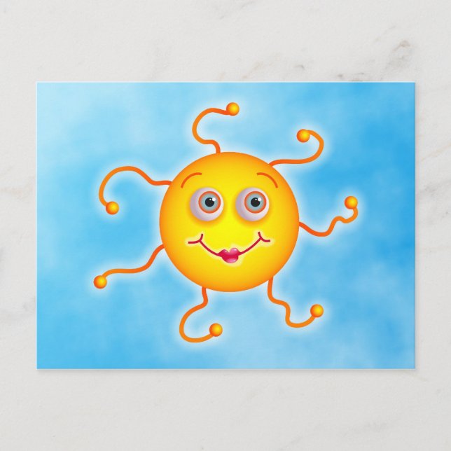 Cute Sun Postcard (Front)