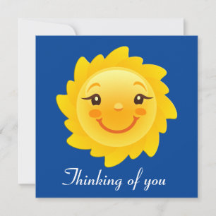 Cute sun thinking of you card
