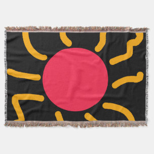 Cute sun throw blanket