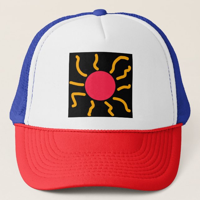 Cute sun trucker hat (Front)