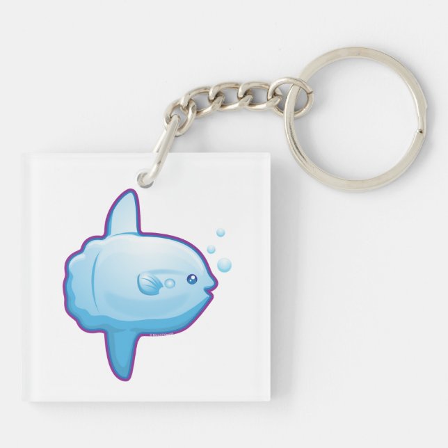 Cute Sunfish Key Ring (Back)