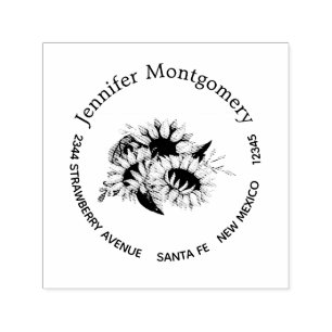 Cute Sunflower Bouquet Fresh & Summery Self-inking Stamp