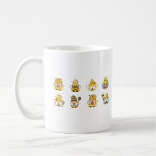 Cute Sunflower Bumblebee Gnome Coffee Mug