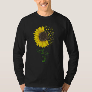 Cute Sunflower Nail Tech Nails Boss Salon Manicuri T-Shirt