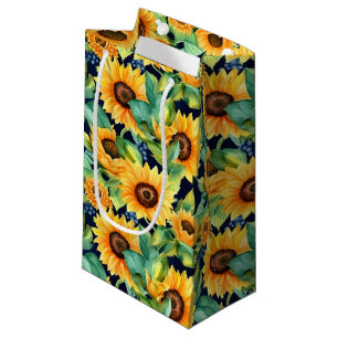 cute sunflower popular pattern tiled  small gift bag