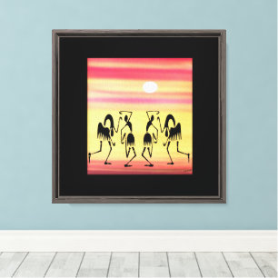 Cute Sunny Day Break Dance Canvas Print