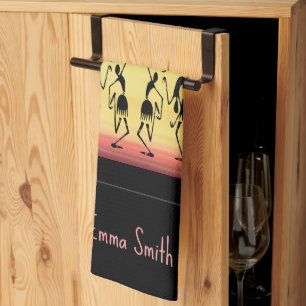 Cute Sunny Day Break Dance  Tea Towel