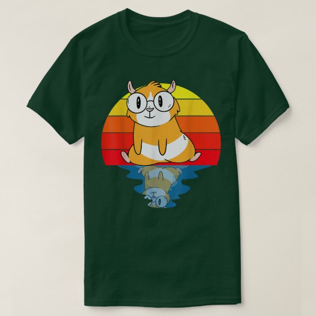 Cute Sunset Guinea pig  T-Shirt (Design Front)