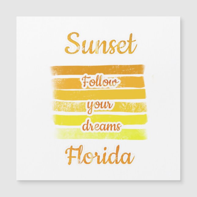 Cute Sunset in Florida   (Front)