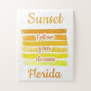 Cute Sunset in Florida Jigsaw Puzzle