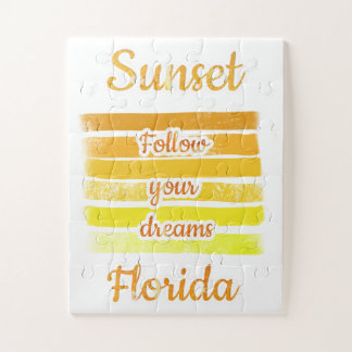 Cute Sunset in Florida Jigsaw Puzzle