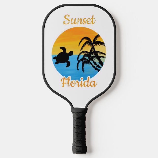 Cute Sunset in Florida    Pickleball Paddle (Front)