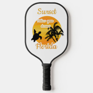 Cute Sunset in Florida Pickleball Paddle