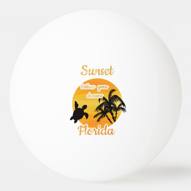 Cute Sunset in Florida   Ping Pong Ball (Front)