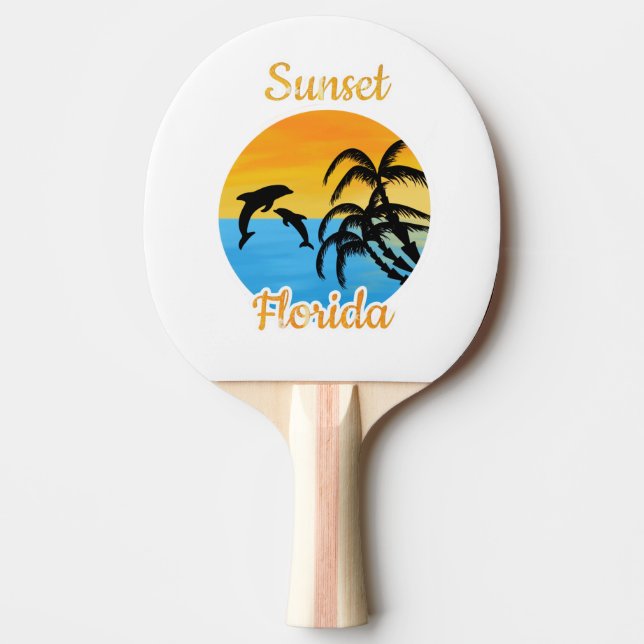 Cute Sunset in Florida  Ping Pong Paddle (Front)