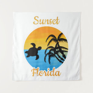 Cute Sunset in Florida Tapestry