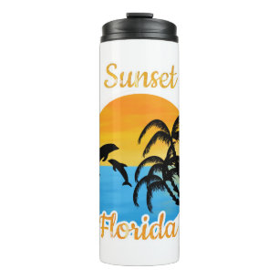 Cute Sunset in Florida Thermal Tumbler