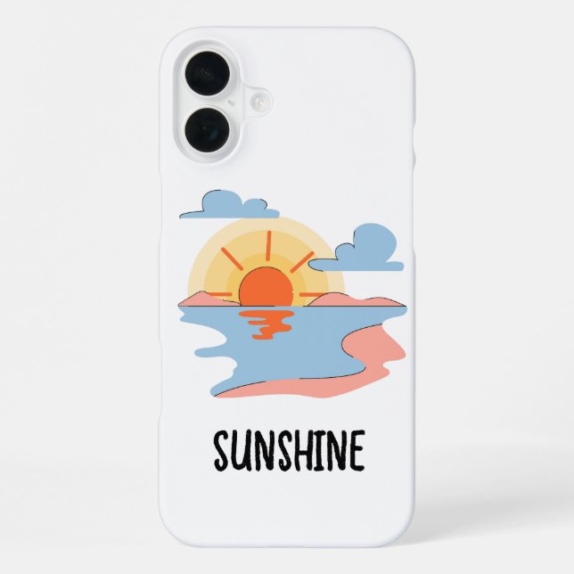 cute sunshine phone case (Back)