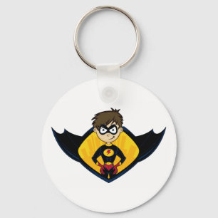 Cute Superhero Boy Keychain