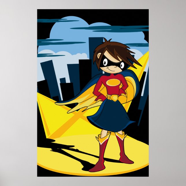 Cute Superhero Poster (Front)
