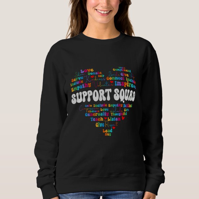 Cute Support Squad Appreciation Week back to schoo Sweatshirt (Front)