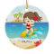 Cute Surfer Girl Personalised Christmas 