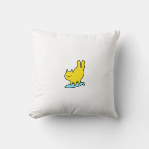Cute Surfing Cat Cushion