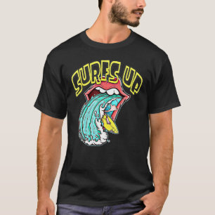 Cute Surfs Up Summertime Colorful Classic Retro 80 T-Shirt