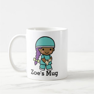Cute Surgeon in Scrubs Coffee Mug
