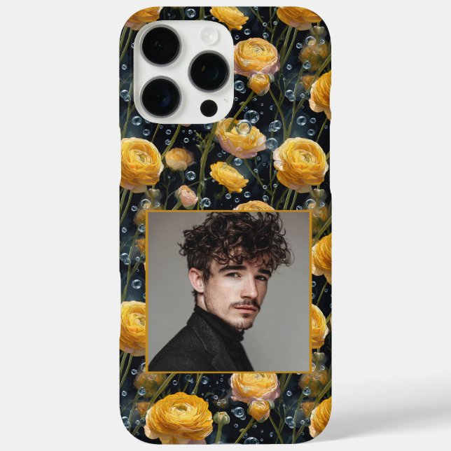 Cute Surprise Birthday Ranunculus Floral Custom  Case-Mate iPhone Case (Back)
