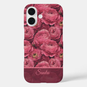 Cute Surprise Birthday Ranunculus Name iPhone 16 Case