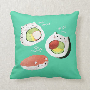 Cute Sushi Cat Cushion