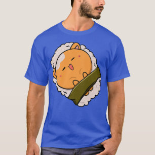 Cute Sushi Cat Kawaii Anime Neko Animal Pet Japan T-Shirt