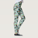 Cute Sushi Characters Pattern Kawaii Fun Food Leggings<br><div class="desc">Sushi Pattern Leggings. A cute assortment of happy sushi friends,  including salmon,  tuna,  tamago,  shrimp,  octopus,  wasabi and ginger. These novelty print leggings make a kawaii gift for  sushi lovers. Visit Jenn's Doodle World for even more novelty print leggings and fun foodie designs.</div>