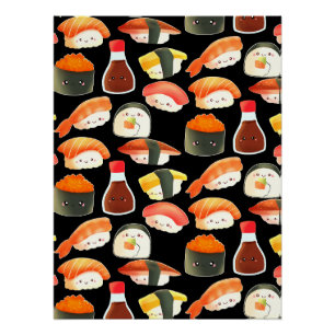 Cute Sushi Poster