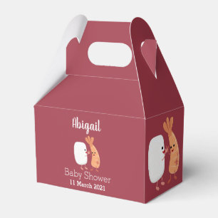 Cute sushi rice prawn friends cartoon favour box