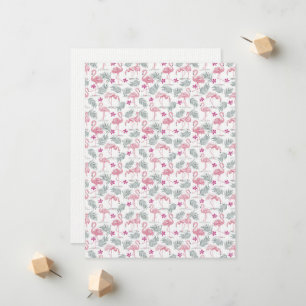 Cute Swan Birds Repeated Pattern Announcement