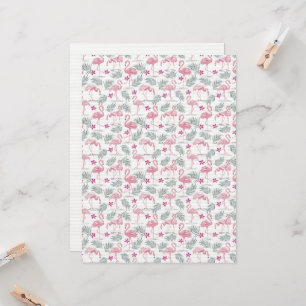 Cute Swan Birds Repeated Pattern Card