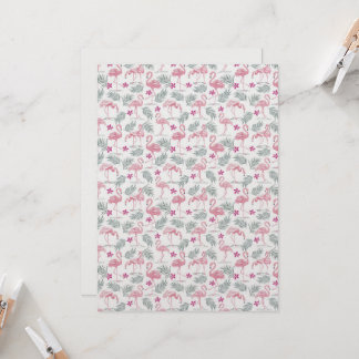 Cute Swan Birds Repeated Pattern Card
