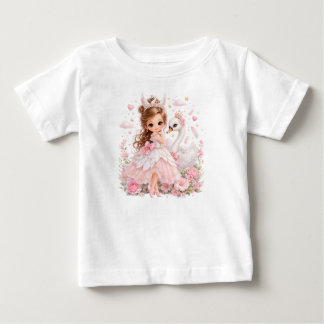Cute Swan Princess Fairytale Baby T-Shirt