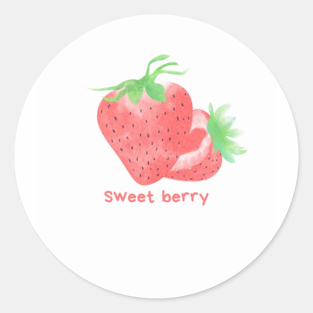 Cute sweet berry stickers (Front)