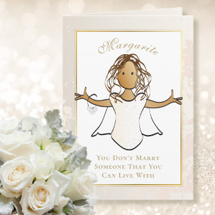 Cute Sweet Bridal Shower Bride to Be Advice  Card