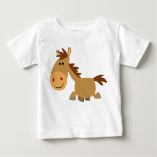 Cute Sweet Cartoon Horse Baby T-Shirt