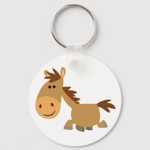 Cute Sweet Cartoon Horse Keychain