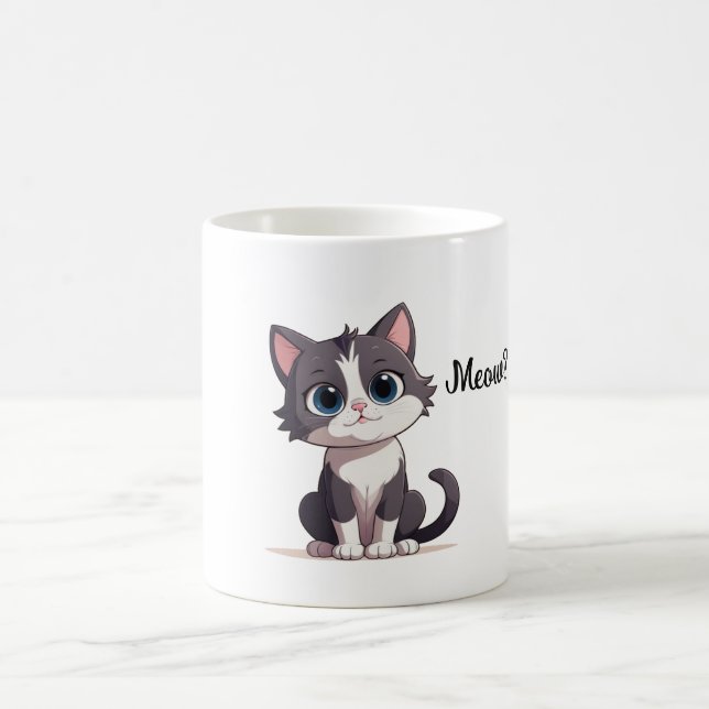 Cute Sweet Cartoon Kitty Cat Mug (Center)
