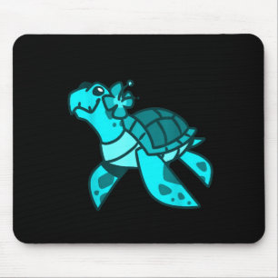 Cute sweet cartoon sea turtle ocean animal kids an mouse pad